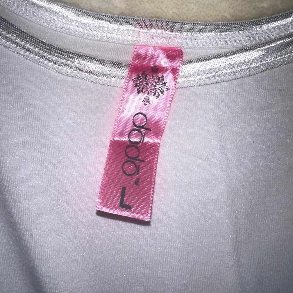 Dodo 2Pc Outfit Set White Cami Tank & Blue CMode Biker Shorts Size L/One NWT - Picture 3 of 15
